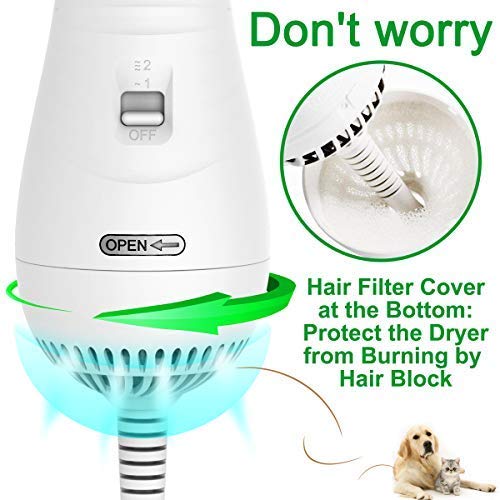 Urban™ Pet Hair Dryer 2 in 1 Pet Grooming Hair Dryer with Slicker